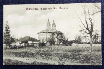 Manastirea Rasboeni jud. Neamtu (Razboieni, Neamt) 1928 printata, necirculata foto