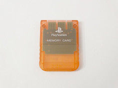Card memorie Sony Playstation 1 PS1 PS ONE - original SONY - clear foto