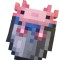Figurina din lemn Axolot in galeata Minecraft