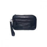 Cumpara ieftin Borseta barbateasca de mana, neagra, din piele naturala, un compartiment principal 14 x 22, Magrot 24034