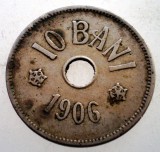 Moneda 10 Bani 1906 Romania Carol I, Cupro-nichel, KM#32, 22mm - Numismatica