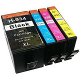 Set 4 cartuse compatibile HP 934XL BLACK, HP 935XL CYAN, MAGENTA, YELLOW, Multicolor, Compatibil