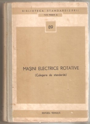 Masini electrice rotative-culegere de standarde foto