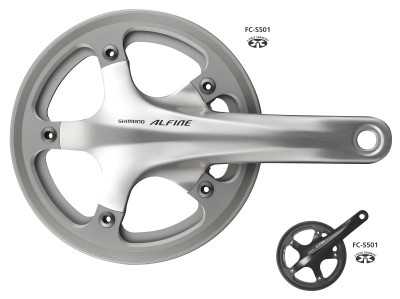Angrenaj Pedalier Shimano Alfine FC-S501, 45T, Brat 170MM, CG Single, Inclus BB... Cod:EFCS501CB5C1S foto