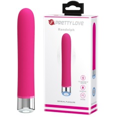 Vibrator Pretty Love Randolph, 12 Moduri Vibratii, Silicon, Roz, 16.7 cm