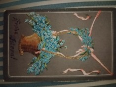 Felicitare de Pasti, interbelica, color, printata, necirculata stare foarte buna
