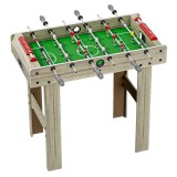 Masa de fotbal cu teren si 18 jucatori flippy, 6 manere, cu tablou pentru scor, din metal, lemn si abs, 81 x 43 x 78 cm, cu picioare, pentru copii/adu