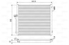 Condensator climatizare AC OEM/OES (Valeo), MERCEDES GL/GLS (X166), 07.2012-10.2015; Clasa M/GLE (W166), 06.2011-10.2018 motor 2,1; 3,0 diesel; 3,0/3