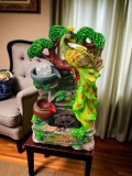F&acirc;nt&acirc;nă arteziană model păun cu led și apă curgătoare