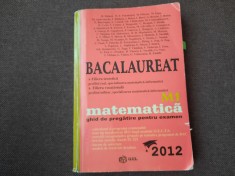 MATEMATICA BACALAIREAT M1 2012 M BALUNA/PANAITOPOL