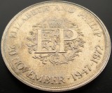 Cumpara ieftin Moneda comemorativa nunta 1 CROWN - ANGLIA, anul 1947 - 1972 * cod 5427, Europa
