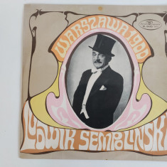 Ludwik Sempoliński – Warszawa 1900, vinil, Poland 1967, cabaret, VG+