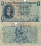 1952 ( 3 I ) , 1 pound ( P-92d.2 ) - Africa de Sud