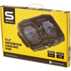 Cooling pad Serioux, SRXNCP025, Dimensiuni: 390*280*28mm, Compatibilitate maxima laptop: 17.3 foto