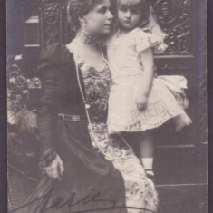 5507 - Queen MARY, Maria, Princess Elisaveta, AUTOGRAPH - old postcard - unused