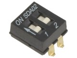 Comutator DIP-SWITCH 2 sec&Aring;&pound;iuni ON-OFF - C&amp;K