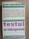 Textul si interpretul- Jean Starobinski