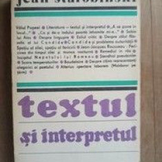 Textul si interpretul- Jean Starobinski
