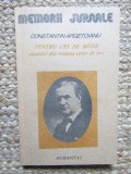 Argetoianu C. Pentru cei de maine amintiri volumul 1 partea 1 Bucuresti 1991