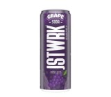 Jst Wrk Energy Drink, Bautura Energizanta Carbogazoasa Cu Aroma De Struguri,