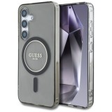 Husa pentru Samsung Galaxy S25 - Guess IML Glitter Circle MagSafe (GUHMS25SHFGEREK) - Black