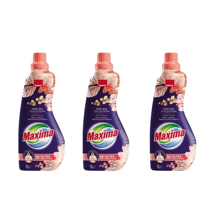Pachet 3 X Balsam de rufe ultra concentrat Sano Wild Pearl, 40 spalari, 1l
