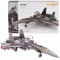 SET DE BLOCURI DE CONSTRUCȚIE AVION DE LUPTĂ PENTRU COPII MODEL MILITAR