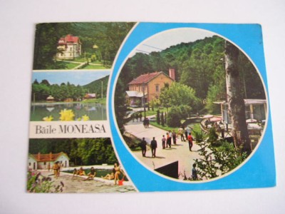 QW23 B - Carte postala - tematica turism - vedere - Romania - Baile Moneasa 3 foto