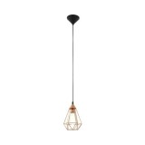 Pendul vintage Eglo Tarbes auriu, 1xE27, cupru, inaltime reglabila