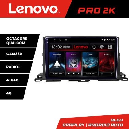 Navigatie Toyota Highlander 2013-2018 Android radio gps internet 8 core QLED 2K 4+64 360 Lenovo CarStore Technology
