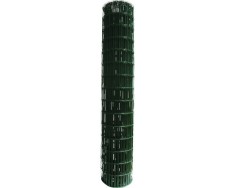 Plasa de gard din metal zincata, plastifiata, 1.5x25 m, verde foto