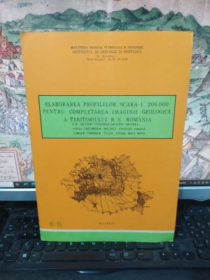 Hartă 6-B, Secțiune geologică Săcuieni-Mnierea-V&amp;icirc;rful Tărtăroaia-Bulzești-Crișcior-Simeria-Luncani-Paroșeni-Pleșa-Stoina-Malu Mare, c. 1984, 103 foto