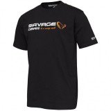 Cumpara ieftin Tricou Savage Gear Signature Logo Black Ink (Marime: S)