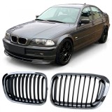 Grila sport fata crom negru, potrivita pentru BMW Seria 3 E46 pre-facelift 1998-2001 Performance AutoTuning