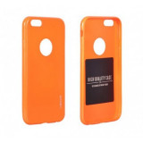 Husa Jelly Ultra Slim Sam G920 Galaxy S6 Orange Flourescent, Silicon, Carcasa