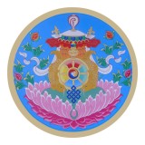 Cumpara ieftin Abtibild sticker cu cele 8 simboluri tibetane v2 &amp;#8211; mare
