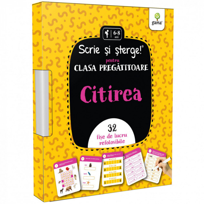 Citirea - prescolari clasa pregatitoare/Scrie si sterge!