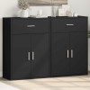 VidaXL Dulapuri, 2 buc., negru, 60x30x84 cm, lemn prelucrat 3276596