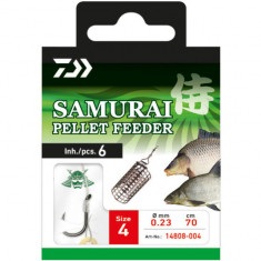 Carlige legate Daiwa Samurai Pellet Feeder, 6buc (Marime Carlige: Nr. 6)