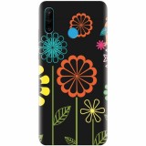 Husa silicon pentru Huawei P30 Lite, Colorful Spring Birds Flowers Vectors