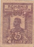 Romania 25 bani 1917 - Ministerul Finantelor