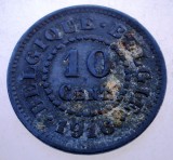 7.682 BELGIA WWI OCUPATIE GERMANA 10 CENTIMES 1916 BELGIQUE-BELGIE