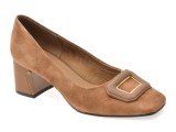 Pantofi EPICA maro, 4F5156, din piele intoarsa