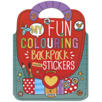 My Fun Colouring Backpack with Stickers - Girls foto