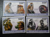 Togo -Fauna ,maimute-serie completa ,MNH, Nestampilat