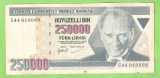 TURCIA 250.000 LIRE / 1970.