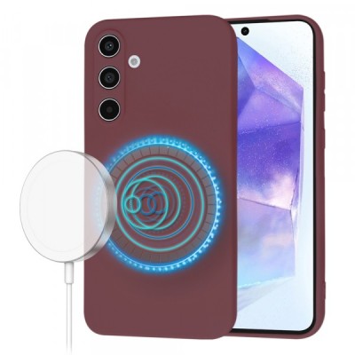 Husa MagSafe pentru Samsung Galaxy A55 5G A556, Techsuit, SoftFlex, Visinie foto
