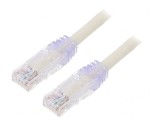 Patch cord U/UTP CAT6 LSZH Alb 0.5m