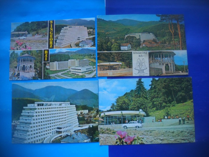 HOPCT LOT 2523 -IP-SANGEORZ BAI -JUD BISTRITA NASAUD-4 CARTI POSTALE-CIRCULATE