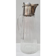 Carafa din cristal si montura din argint, Franta, Secol 19